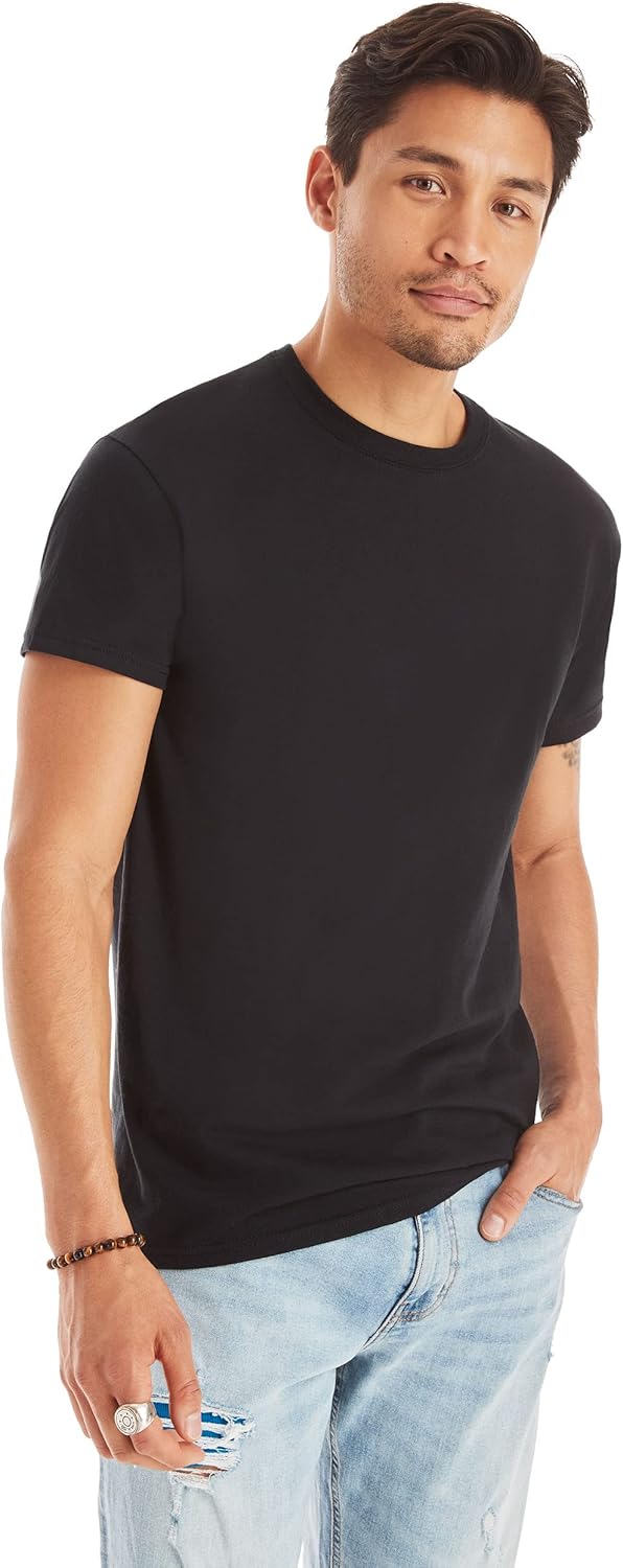 Men's Cotton, Moisture-Wicking Crew Tee Undershirts