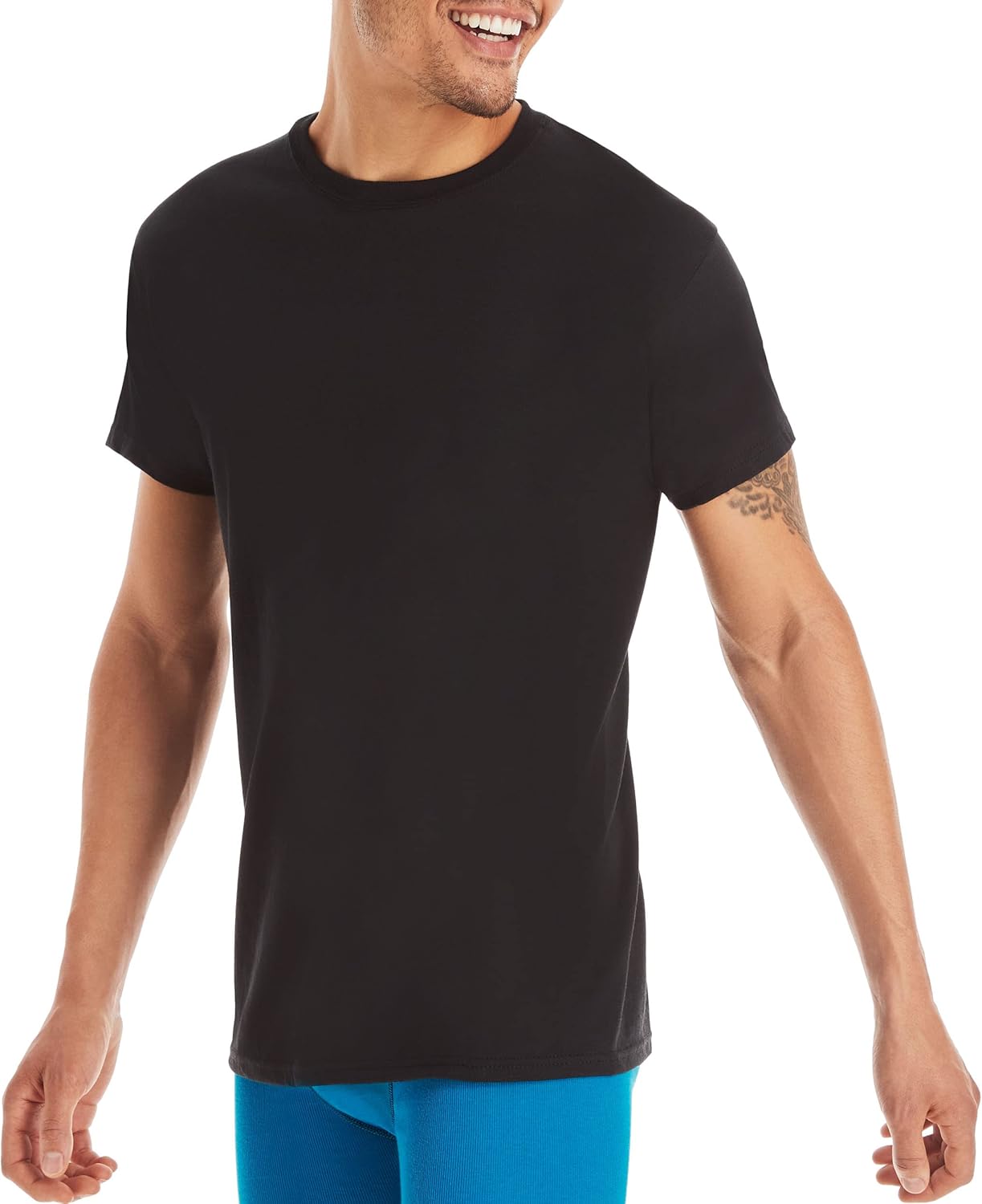 Men's Cotton, Moisture-Wicking Crew Tee Undershirts