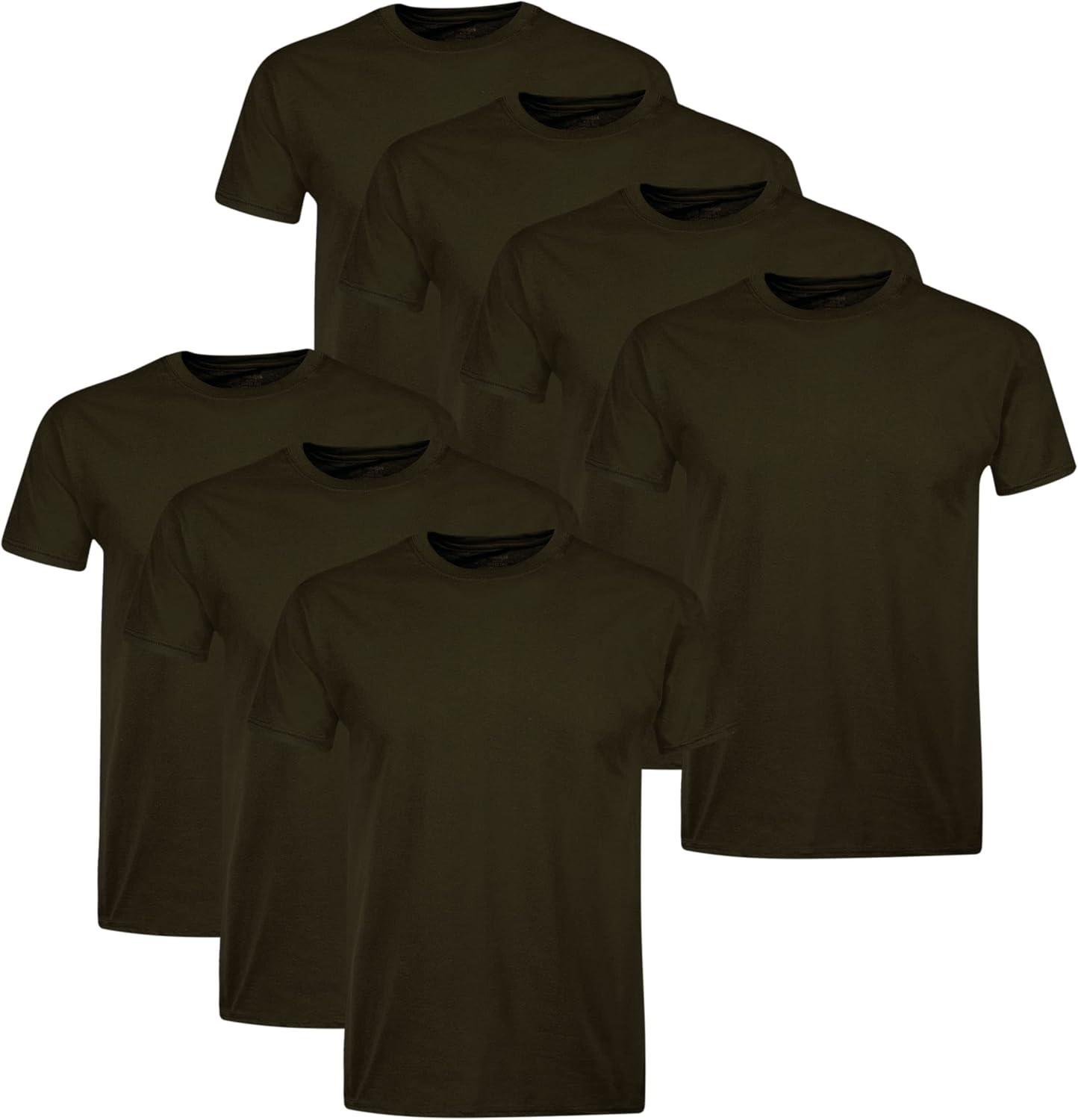 Men's Cotton, Moisture-Wicking Crew Tee Undershirts
